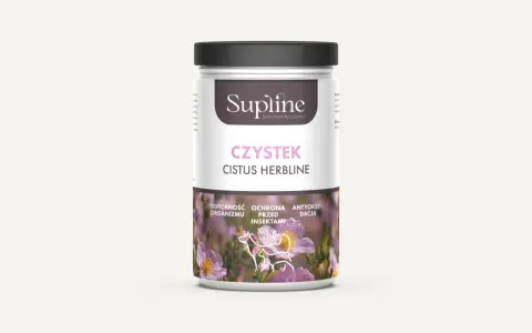Czystek na kleszcze dla psa. Supline Cistus Herhline wspiera odporność organizmu i ochronę przed insektami.