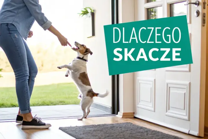 Pies skacze na właściciela, bo chce się przywitać. Dowiedz się, dlaczego pies skacze na właściciela i jak to oduczyć.